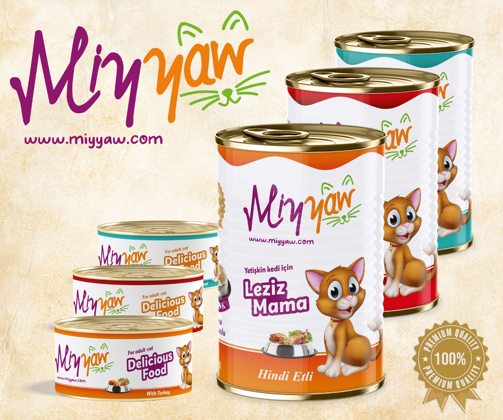 Miyyaw Pate Wet Food (Chicken,Solmon,Tuna,Lamb,Chicken and Vegetable for kitten)